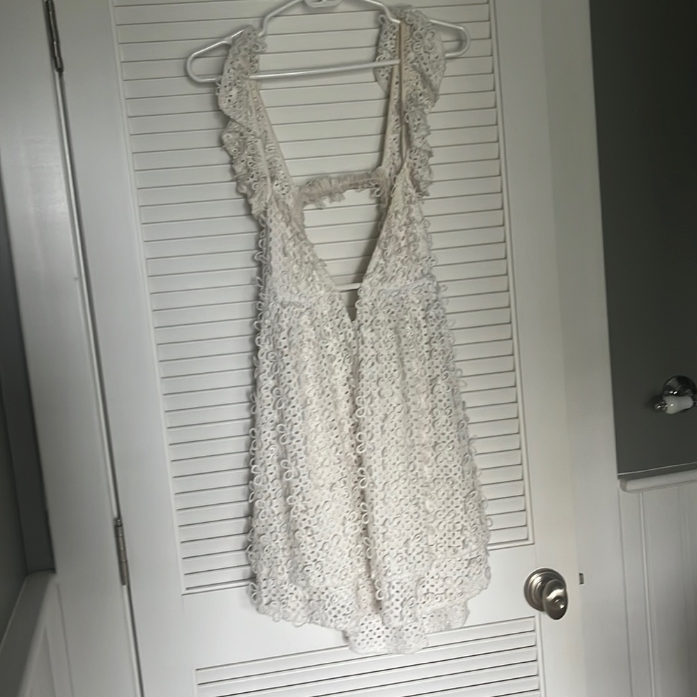 for love and lemons cassie white mini dress 🍋🍋